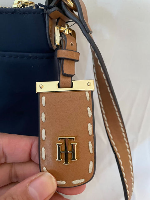 Tommy Hilfiger Women's Julia Nylon Blue Crossbody Shoulder Bag Navy