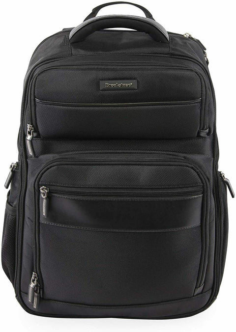 New Brookstone Luggage Laptop Backpack Black 18" Travel Shoulder Bag