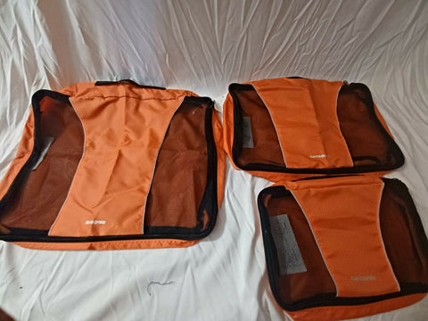 New Samsonite Packing Cubes 3pc Set Organizer Orange