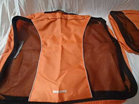 New Samsonite Packing Cubes 3pc Set Organizer Orange