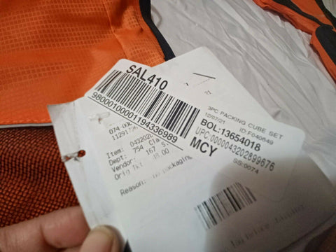 New Samsonite Packing Cubes 3pc Set Organizer Orange