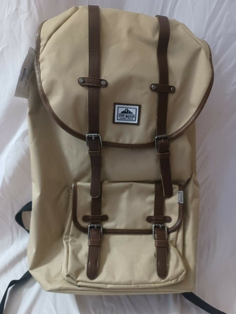 New Steve Madden Utility Backpack Beige Shoulder Bag Travel Bag