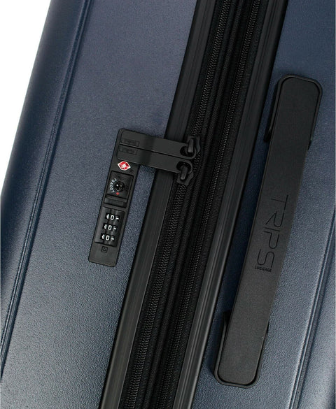 $480 Trips 2.0 29" Hard Check-In Luggage Navy Spinner Suitcase TSA Lock