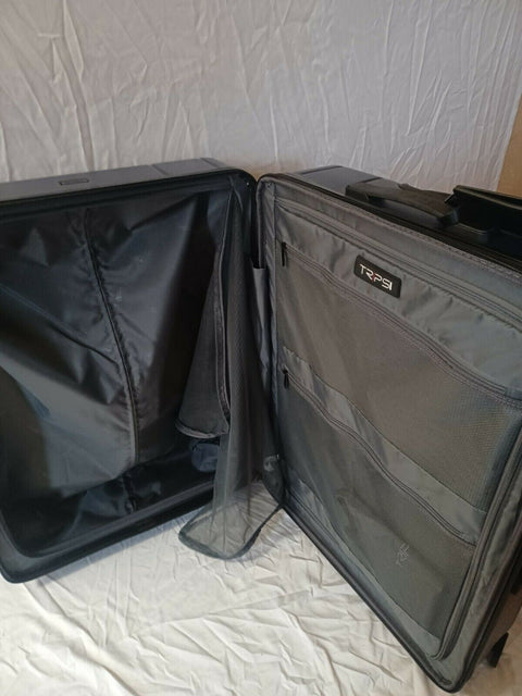 $480 Trips 2.0 29" Hard Check-In Luggage Navy Spinner Suitcase TSA Lock