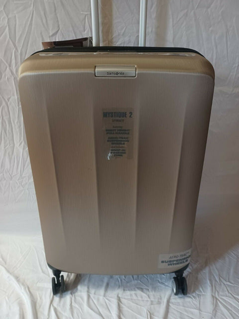 $580 New Samsonite Mystique 2.0 28" Hardside Spinner Luggage Gold Suitcase TSA