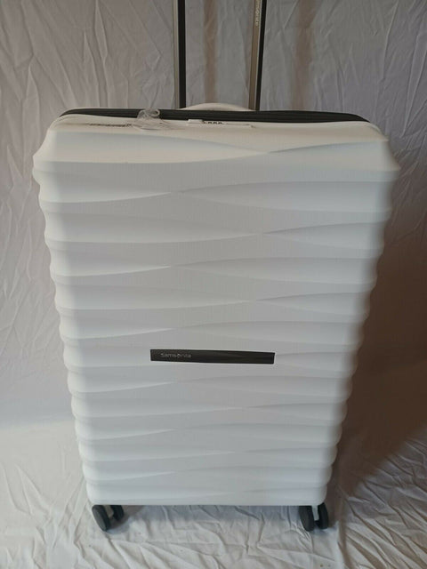 $480 New Samsonite Volatge 29" Hardside Spinner Luggage White Suitcase TSA