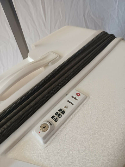 $480 New Samsonite Volatge 29" Hardside Spinner Luggage White Suitcase TSA