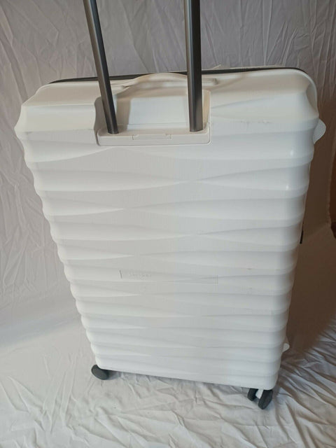 $480 New Samsonite Volatge 29" Hardside Spinner Luggage White Suitcase TSA