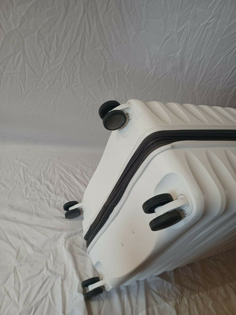 $480 New Samsonite Volatge 29" Hardside Spinner Luggage White Suitcase TSA