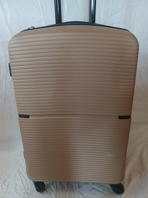 $340 Solite Maven 2.0 Expandable Spinner Luggage 26" Check In Champagne