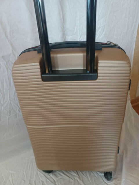 $340 Solite Maven 2.0 Expandable Spinner Luggage 26" Check In Champagne