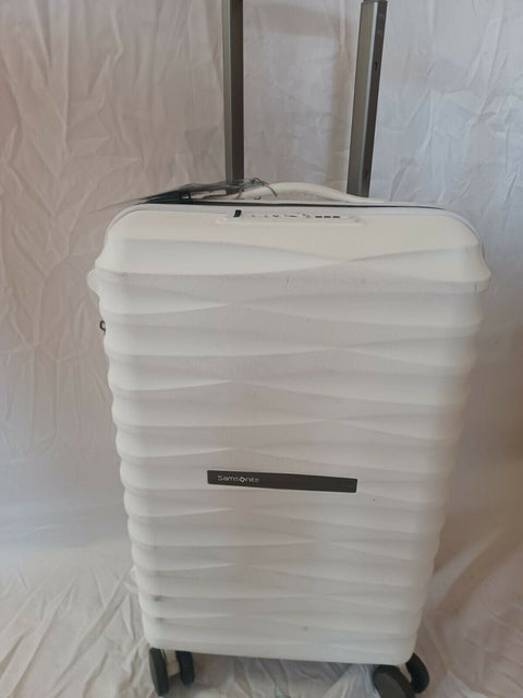 $400 Samsonite Volatge 20" Hardside Spinner Luggage White Suitcase TSA Carry oN