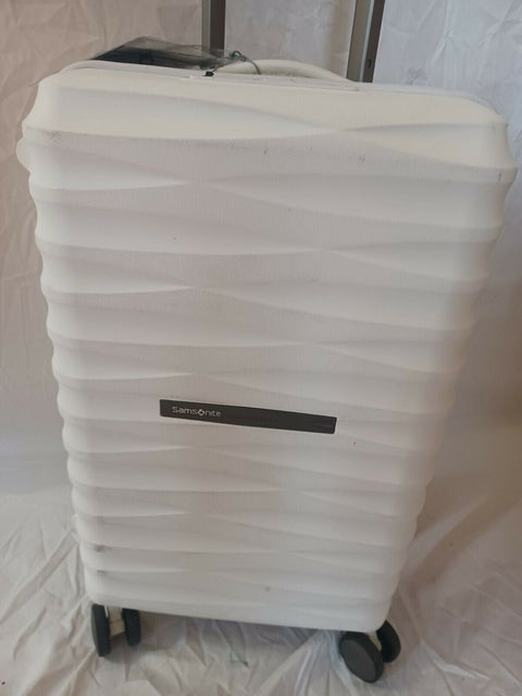 $400 Samsonite Volatge 20" Hardside Spinner Luggage White Suitcase TSA Carry oN