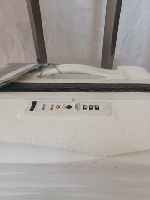 $400 Samsonite Volatge 20" Hardside Spinner Luggage White Suitcase TSA Carry oN