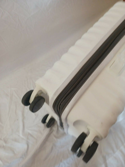 $400 Samsonite Volatge 20" Hardside Spinner Luggage White Suitcase TSA Carry oN