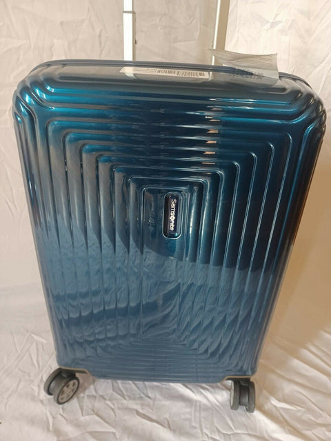 $400 Samsonite Neopulse 20" Carry On Hardside Spinner Suitcase Luggage Blue
