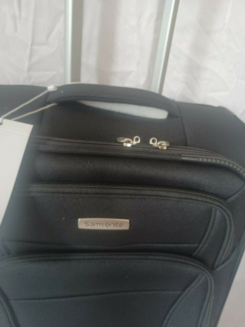 $400 Samsonite Uptempo 20" Carry On Softcase Spinner Suitcase Luggage Black