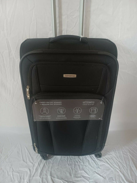 $499 New Samsonite Uptempo 26" Medium Softcase Spinner Suitcase Luggage Black