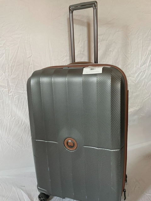 $580 DELSEY St. Tropez 28" Hard-side Spinner Luggage Suitcase Gray Check-In