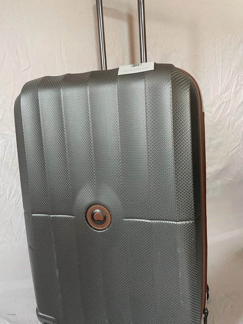 $580 DELSEY St. Tropez 28" Hard-side Spinner Luggage Suitcase Gray Check-In