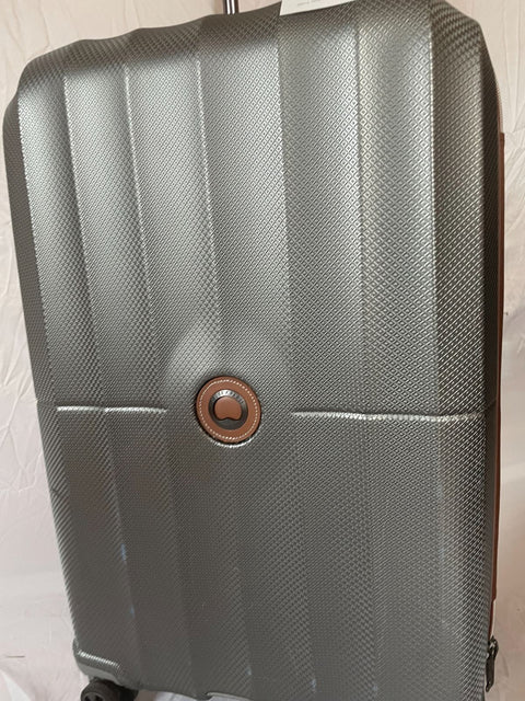 $580 DELSEY St. Tropez 28" Hard-side Spinner Luggage Suitcase Gray Check-In