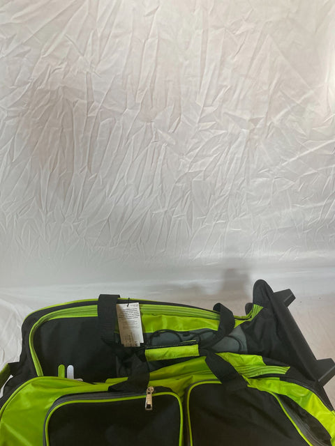 New Fila 26" Lightweight Rolling Wheeled Duffel Bag Back Pack Black Green