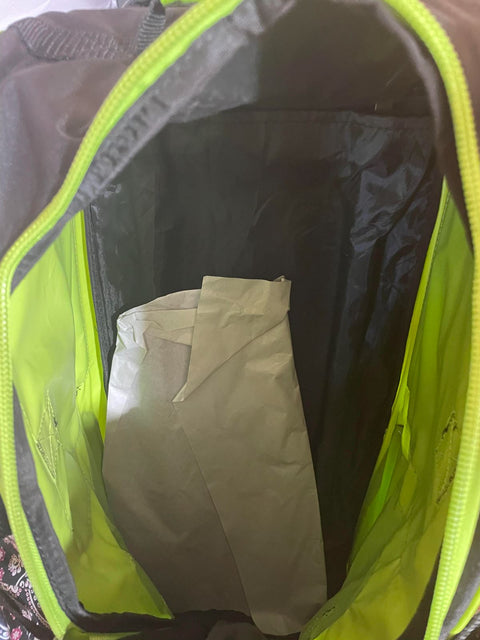 New Fila 26" Lightweight Rolling Wheeled Duffel Bag Back Pack Black Green