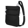 $100 New  Travelon Anti-Theft Classic Slim Double Zip Crossbody Shoulder Bag
