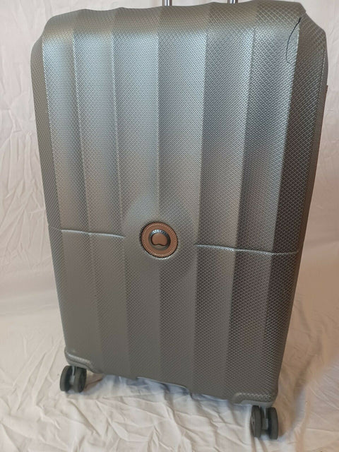 $580 DELSEY St. Tropez 28" Hard-case Spinner Luggage Suitcase Expandable Gray