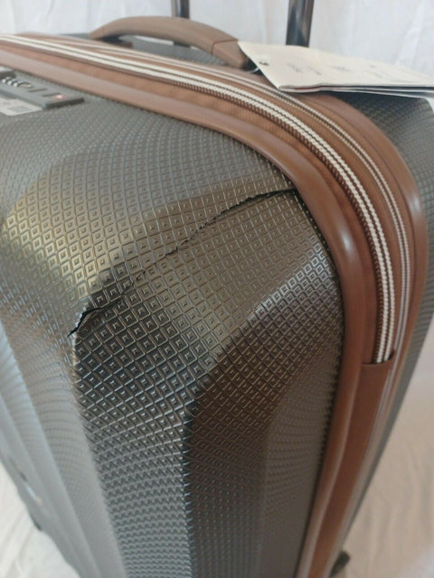 $580 DELSEY St. Tropez 28" Hard-case Spinner Luggage Suitcase Expandable Gray