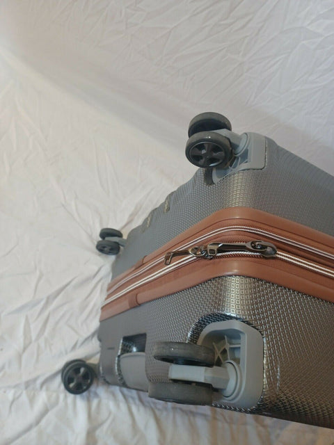 $580 DELSEY St. Tropez 28" Hard-case Spinner Luggage Suitcase Expandable Gray