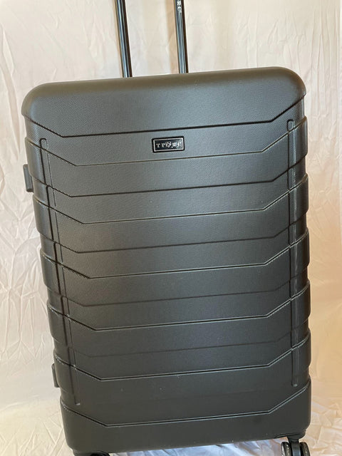 Travelers Club Madison Expandable Spinner Luggage Black 28" Large Suitcase