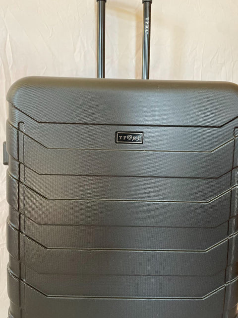 Travelers Club Madison Expandable Spinner Luggage Black 28" Large Suitcase
