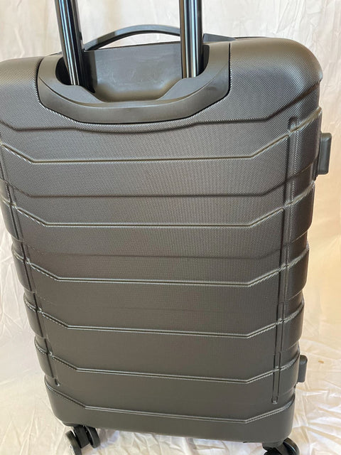 Travelers Club Madison Expandable Spinner Luggage Black 24" Medium Suitcase
