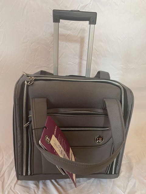 $360 Revo City Lights 2.0 Wheeled Tote Under Seat Bag Gray Carry On