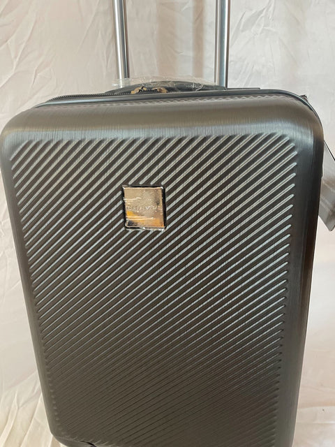 $420 New Champs Iconic 20" Spinner TSA Hardcase Black Luggage Suitcase Carry On