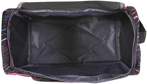 New Fila Kelly 19-in Sports Duffel Bag Stripe Static Pink