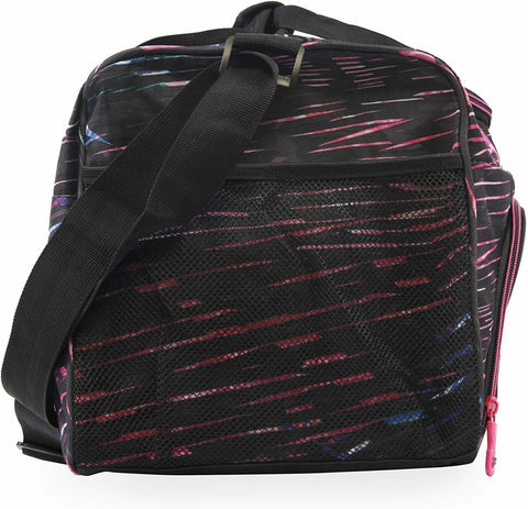 New Fila Kelly 19-in Sports Duffel Bag Stripe Static Pink