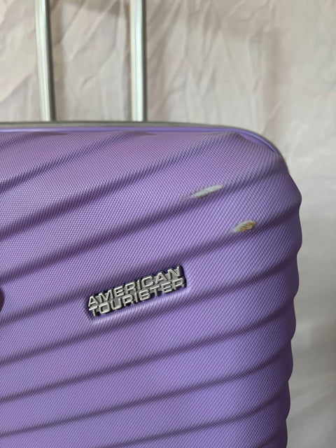 $325 American Tourister Tribute DLX 28" Spinner Suitcase Luggage Hardcase purple
