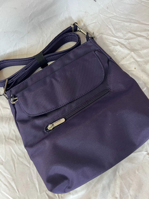 $156 New Travelon Anti-Theft Classic Mini Shoulder Bag Purple Crossbody