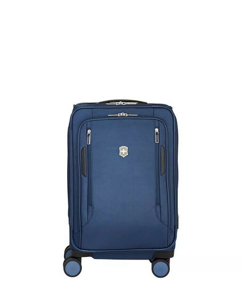$900 Victorinox Swiss Army VX Avenue 22" Frequent Flyer Carry-On Blue Luggage