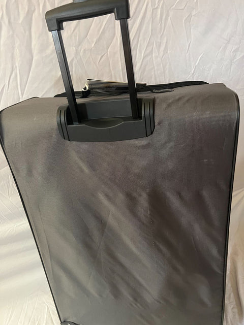 $340 New Dockers Discover Soft-Side Luggage Gray Spinner Lightweight 29"