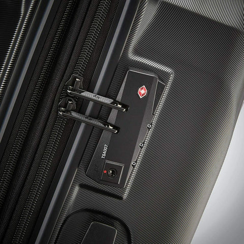 $580 Samsonite OPTO PC 2 Large 29" Expandable Hardside Spinner Black tsa lock