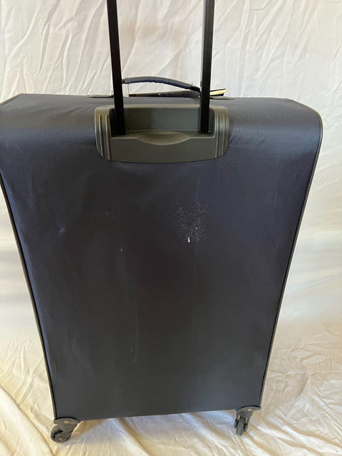 $340 New Dockers Discover Soft-Side Luggage Blue Spinner Lightweight 29"