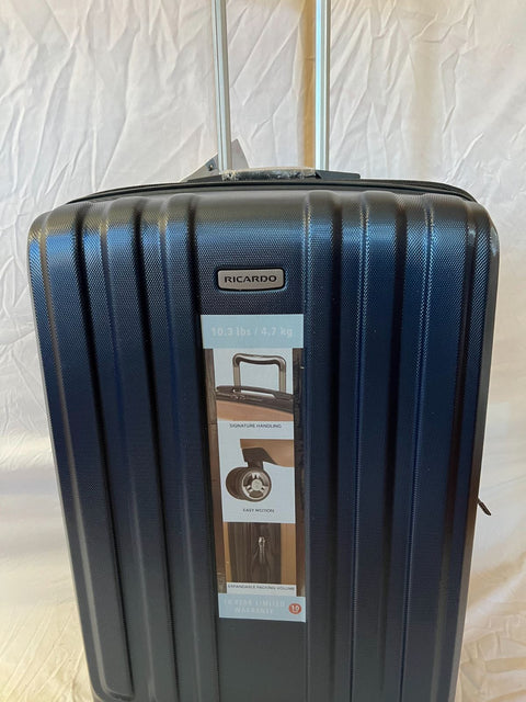 $480 New Ricardo Anaheim 28" Hard-side Check-In Spinner Luggage Blue Suitcase