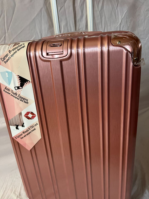 New American Green Travel Melrose Anti Theft Rose Gold Check in Luggage 25"