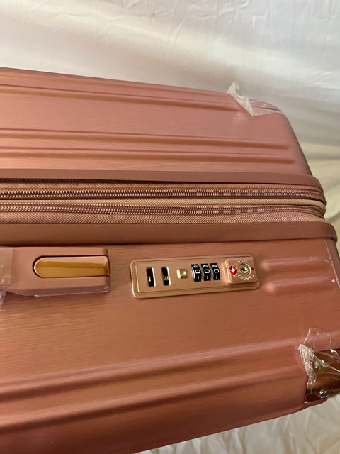 New American Green Travel Melrose Anti Theft Rose Gold Check in Luggage 25"