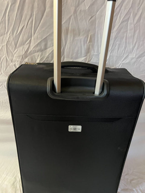 Delsey Optimax Lite 2.0 Expandable 24" Medium Check Spinner Black Luggage Tsa