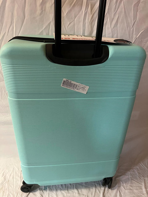 $520 iPack Glide Hard Side Luggage 29" Check in Suitcase Aqua Blue