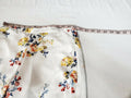 New Material Girl Women White Floral Wide-leg Slit Casual Pants Size XS